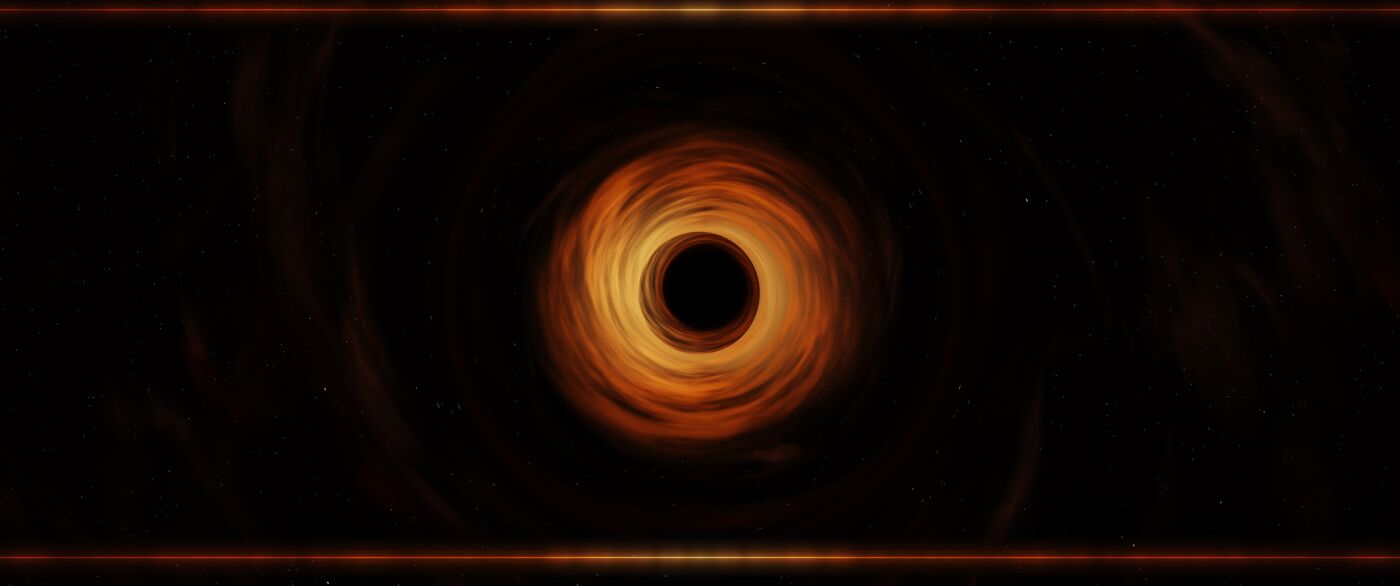 Still from the app, preset M87* as photographed.